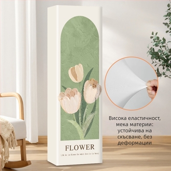 Вертикален калъф за прах за климатик, правоъгълен за дневна, полиестер, съвместим с 3P2P, по поръчка