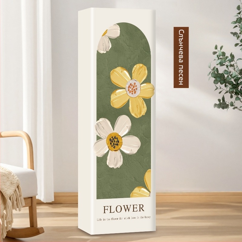 Вертикален калъф за прах за климатик, правоъгълен за дневна, полиестер, съвместим с 3P2P, по поръчка