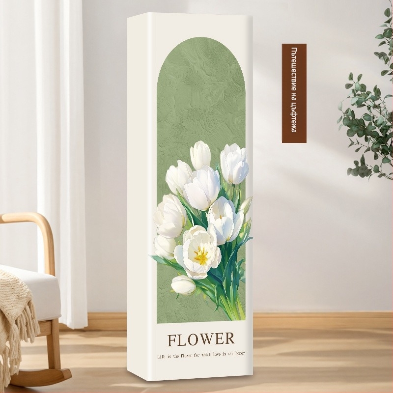 Вертикален калъф за прах за климатик, правоъгълен за дневна, полиестер, съвместим с 3P2P, по поръчка