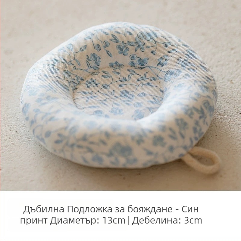 Японски стил: памучно-ленена подложка за чайник, дебела защита от изгаряне, кръгла подложка за чаши и за мляко, ръчна изработка, марка Shu ke