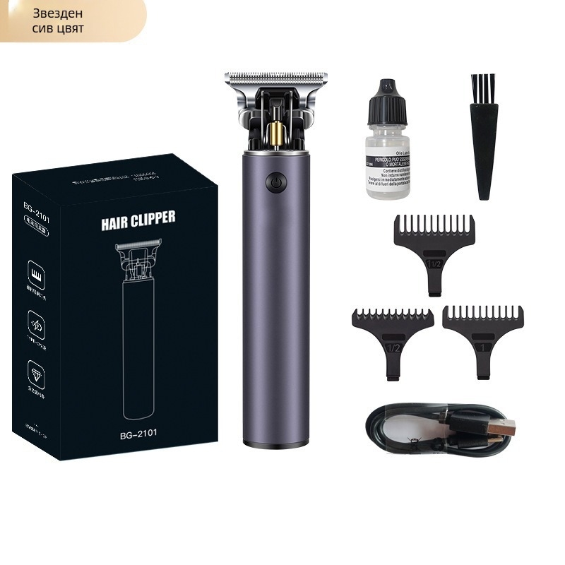 Комплект за подстригване на коса - презареждаем, мотор с четки, ножове от неръждаема стомана, водоустойчив, вградена батерия 1200–2000mAh