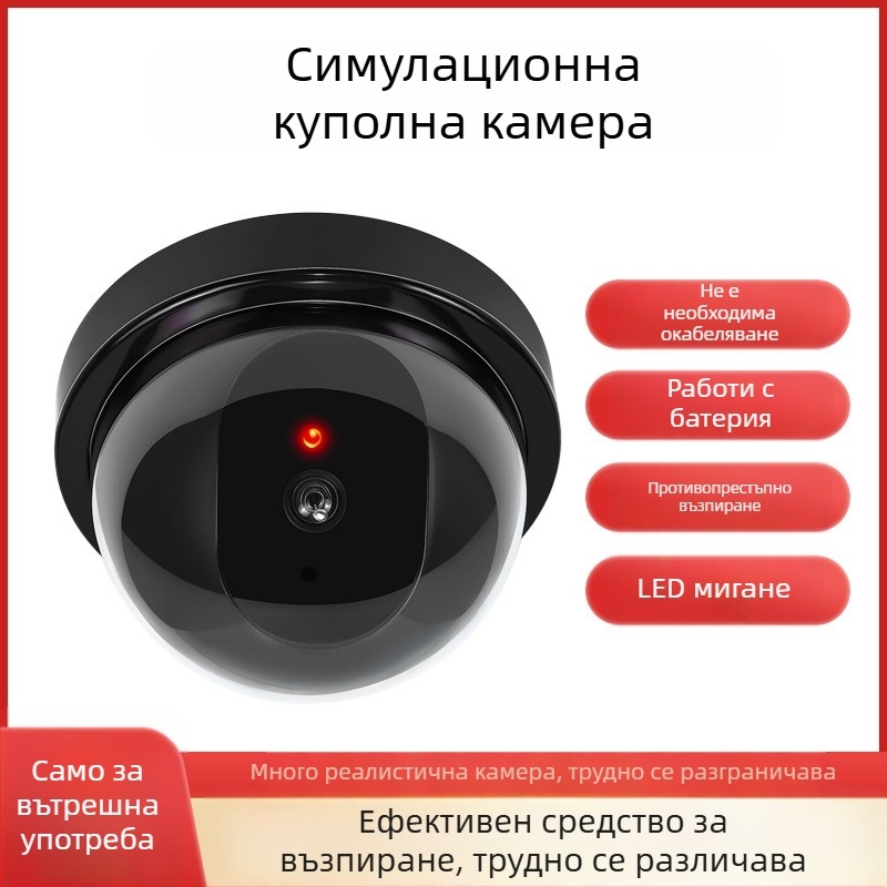 Имитираща камера за вътрешна употреба — за домашна сигурност, диапазон на работа -5 до 55°C, захранване 3V, пластмасов корпус