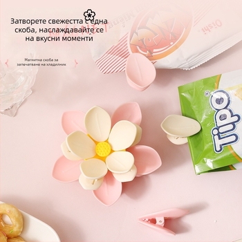 Магнитен клип за запечатване на торби за храна – влагозащитен, 3D дизайн, запазване на храната