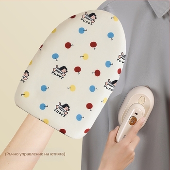 Ръчна дъска за гладене с подложка – ABS панел, памучна подложка с иглена обработка, калъф устойчив на високи температури, антиизгарящи ръкавици