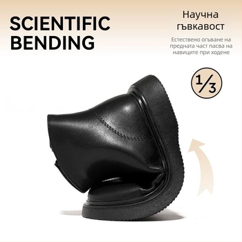 Детски Мартин ботуши от микрофибър кожа, подплатени с полар, гумена подметка, страничен цип