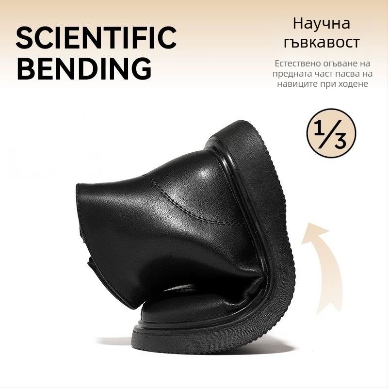 Детски Мартин ботуши от микрофибър кожа, подплатени с полар, гумена подметка, страничен цип