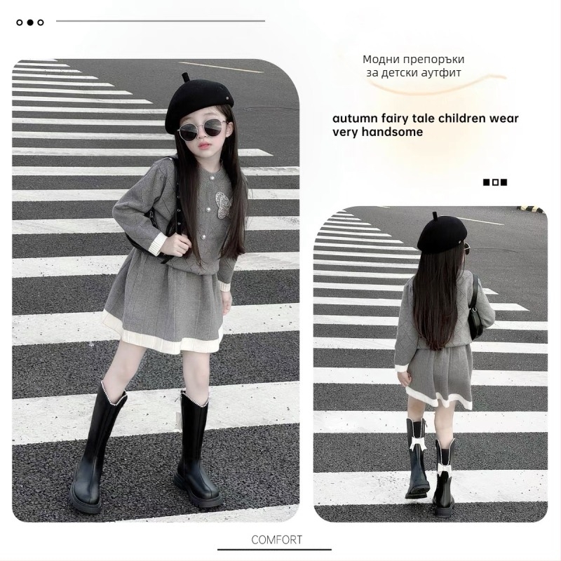 Детски ботуши Martens за момичета с висок връх, страничен цип, гумена подметка, горна част от ултра-фибър кожа, стелка EVA – корейски стил