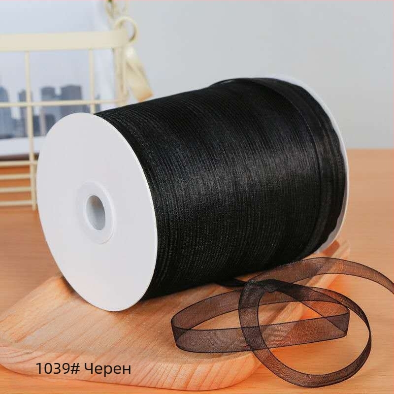 Zhe Hao Плетена с кука лента за шапка с декоративна панделка и мрежеста лента за DIY проекти и опаковане на подаръци