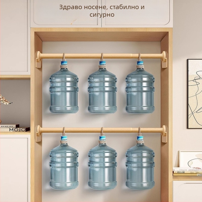 Стоманена пръчка за сушене на дрехи, телескопична, без пробиване, за гардероб в спалнята (материал: стомана; монтаж: без пробиване; употреба: закачване на дрехи в спалнята; стил: нов китайски стил)