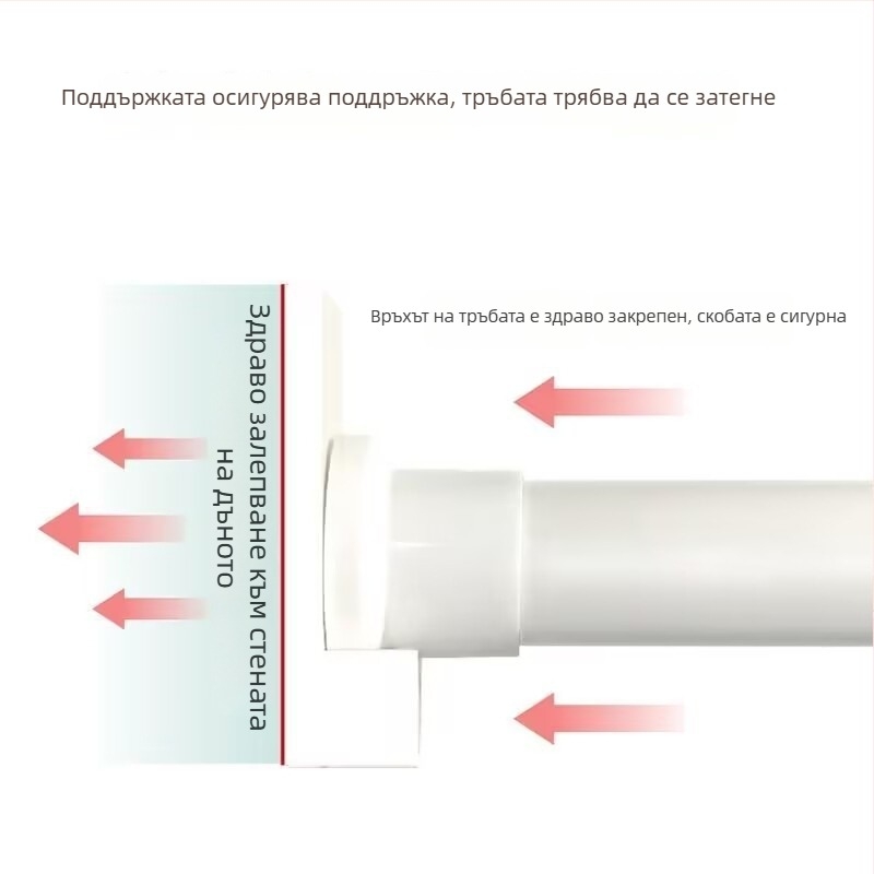 Пръчка за окачване на дрехи – Dingxin, PVC материал, модерен стил и опростен дизайн, без персонализация