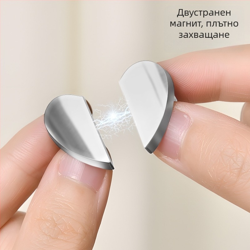 Японски стил магнитен държач за завеси, железен корпус и магнит, модерен дизайн, фиксиране без пролуки за светлина, невидим магнитен затварящ механизъм