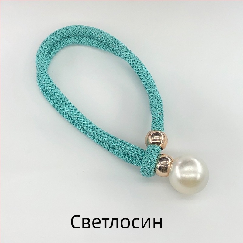 Завесни връзки от плат с перлени акценти, регулируеми стягащи ленти за завеси, стил лек лукс