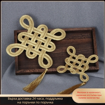 Златна китайска възелна коланна катарама — аксесоар, материал: златна тел; конструкция: аксесоари; приложение: колан; марка: Inheritance accessories