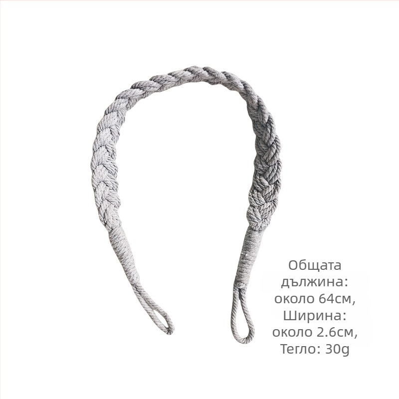 Регулируеми завесни връзки за тюлени завеси, памучен въжен материал, Nordic стил — марка Nine elephants