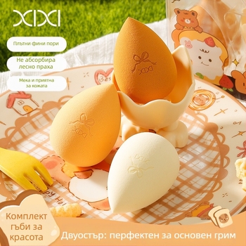 Xixi козметична яйцевидна спонж – капковидна форма, за грим
