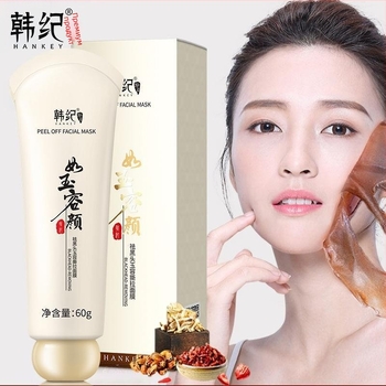 Han Ji Yurong Tear Mask – ексфолираща пилинг-маска за лице за премахване на черни точки, стягане на порите и хидратация, 60 g, срок на годност 3 години