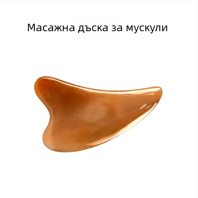 Гуа Ша дъска от рог за лицев масаж и оформяне на шията – 200 бр./кутия
