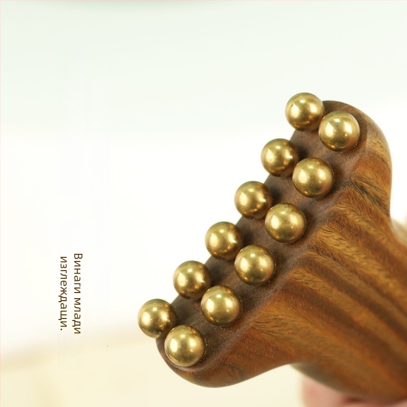 Лицев масажор с 14 топчета, повдигане на фасцията, дървен инструмент, 100 g, кутия 200 бр.