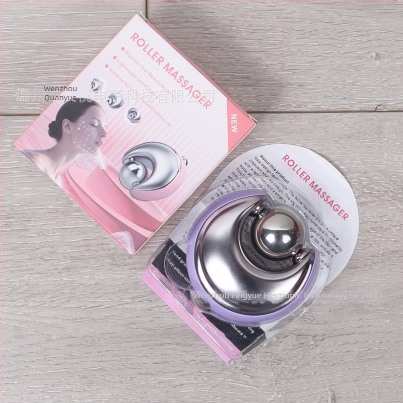 Ролков масажор от неръждаема стомана за студен компрес и грижа за кожата, 1 скорост, домашна употреба