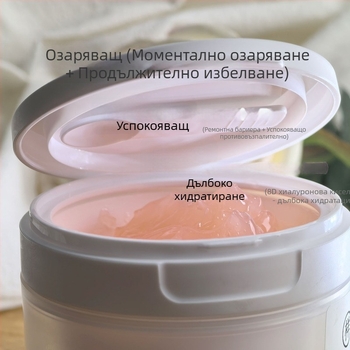 Маска за лице с клетъчен протеин от камелия и роза – хидратираща, избелваща, успокояваща; крем-гел маска, 100 ml