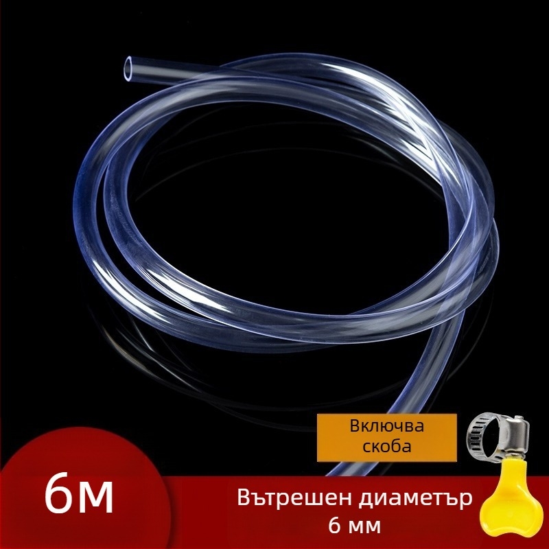 Тръба за подово отопление с водоизпускателен тръбопровод, воден разпределител, изпускателен вентил и дренажен маркуч