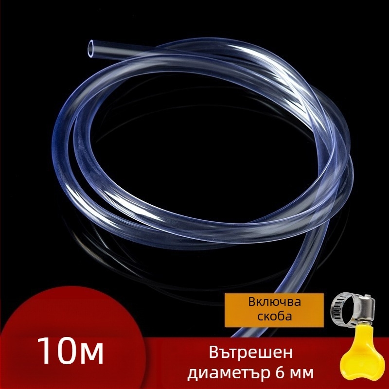 Тръба за подово отопление с водоизпускателен тръбопровод, воден разпределител, изпускателен вентил и дренажен маркуч