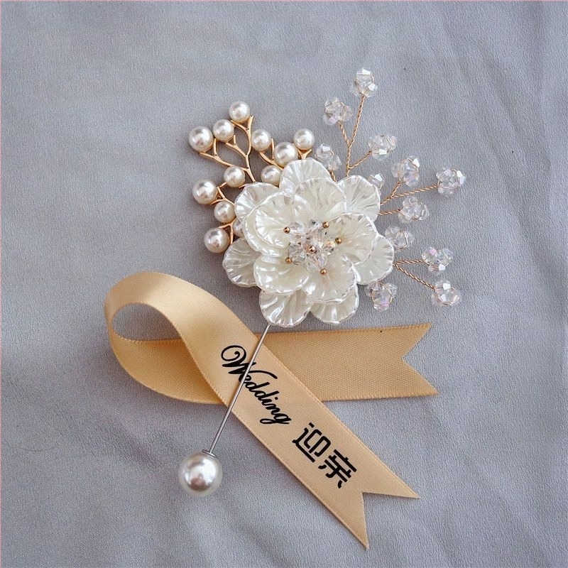 Сватбен комплект бутониери в корейски стил с горска тематика за младоженец и булка, броши за кумове, китки за шаферки и ръчно цвете за сестра (Стил: Корейски стил; Съдържание: Бутониери за младоженец и булка; Броши за кумове; Китки за шаферки; Ръчно цвете