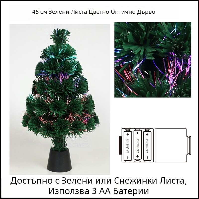 PVC коледно дърво за настолен декор, марка Wonderful Quality, IP не е лицензирано, подходящо за Коледа