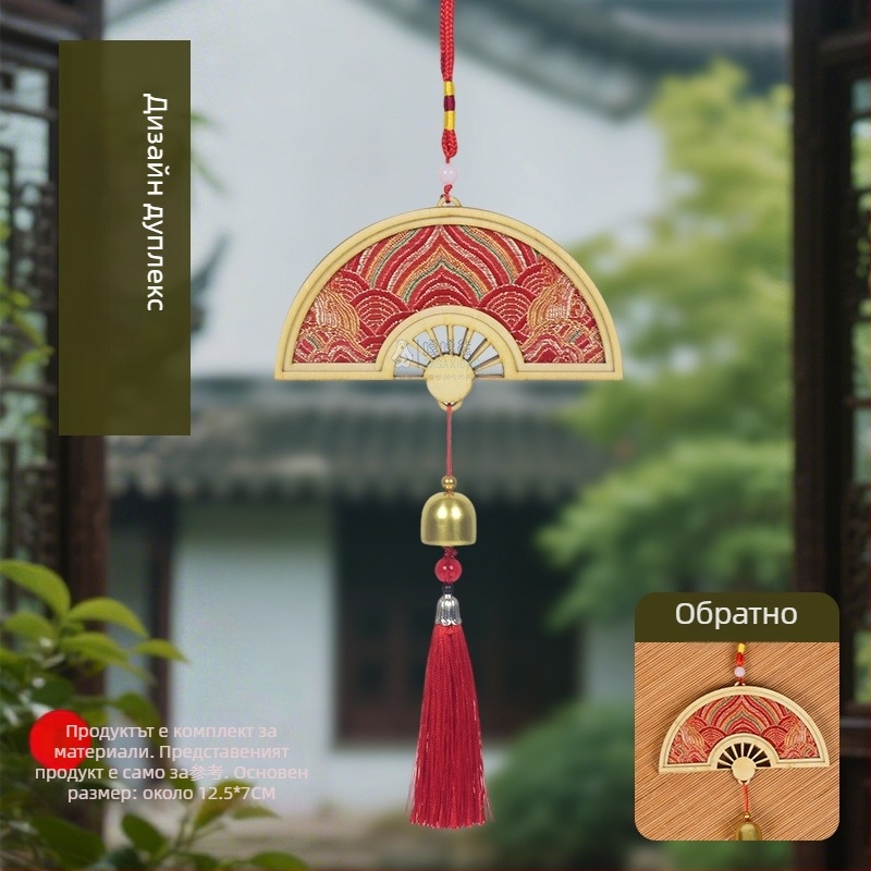 Дървена висулка Mokoko — етно, китайски, нов китайски, древен стил; Код 03