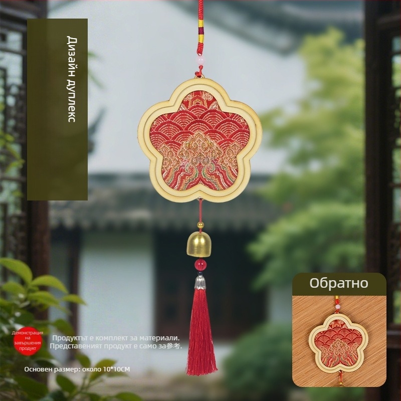 Дървена висулка Mokoko — етно, китайски, нов китайски, древен стил; Код 03