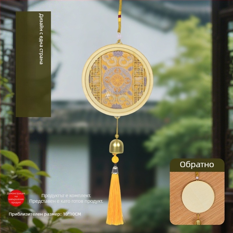 Дървена висулка Mokoko — етно, китайски, нов китайски, древен стил; Код 03