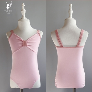 Детски сценичен танцов костюм за тренировки – едночастов, памук 95% с мека обработка, стил принцеса