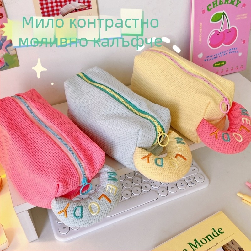 Платнена чанта за съхранение с голям капацитет, урбанистичен стил, модел с букви