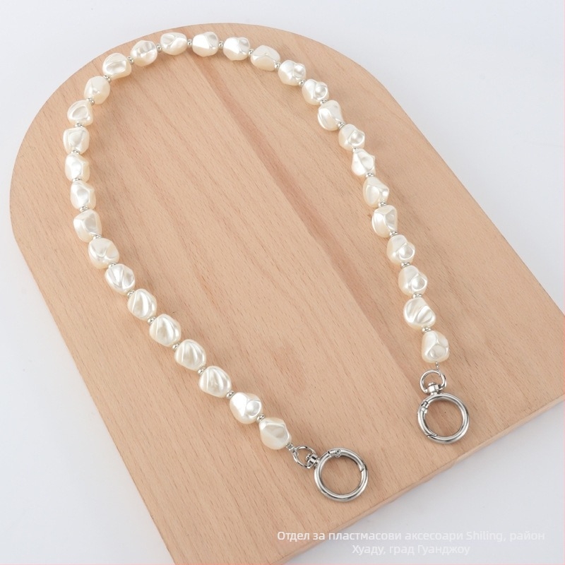 Каишка за чанта със перлена верига - ръчно изработена Plastic Feng SL204, пластмаса + смола, дишаща, облекчава товара, нов национален тренд