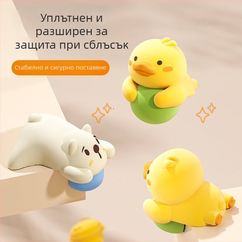 Протектор за ъгъл против удари за детски маси и легла - мек PVC + акрилно лепило, пакет 200 броя.