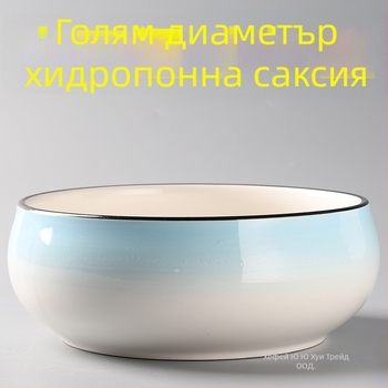 Керамичен цветарник за пода, прост стил, домашно градинарство