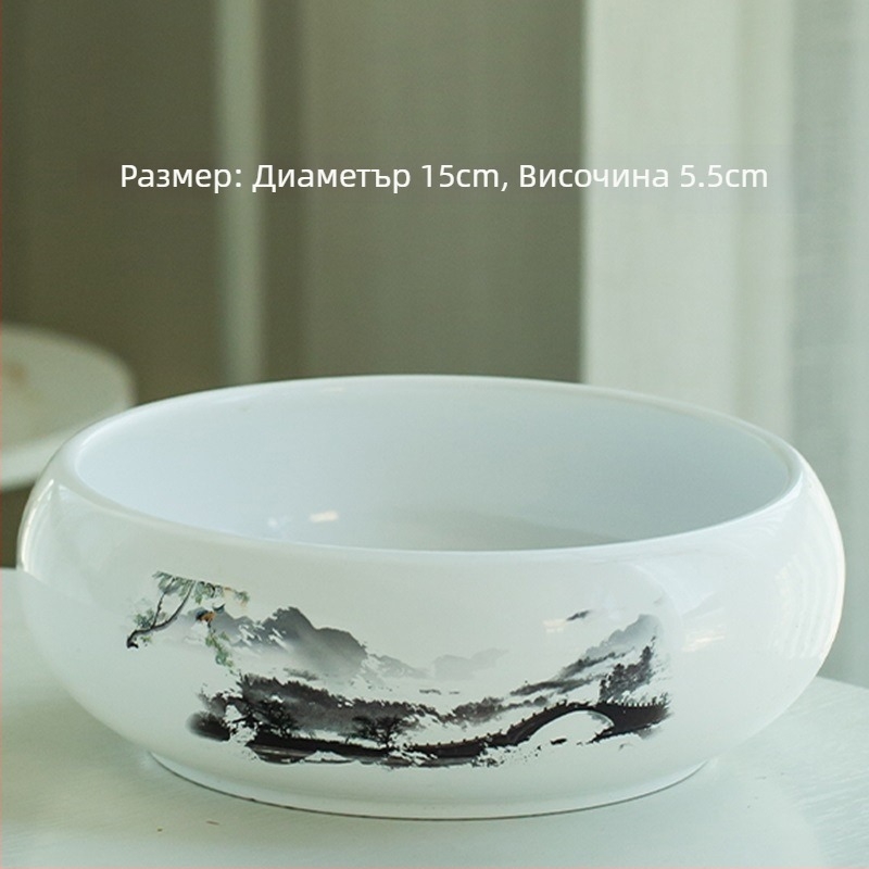 Керамичен цветарник за пода, прост стил, домашно градинарство