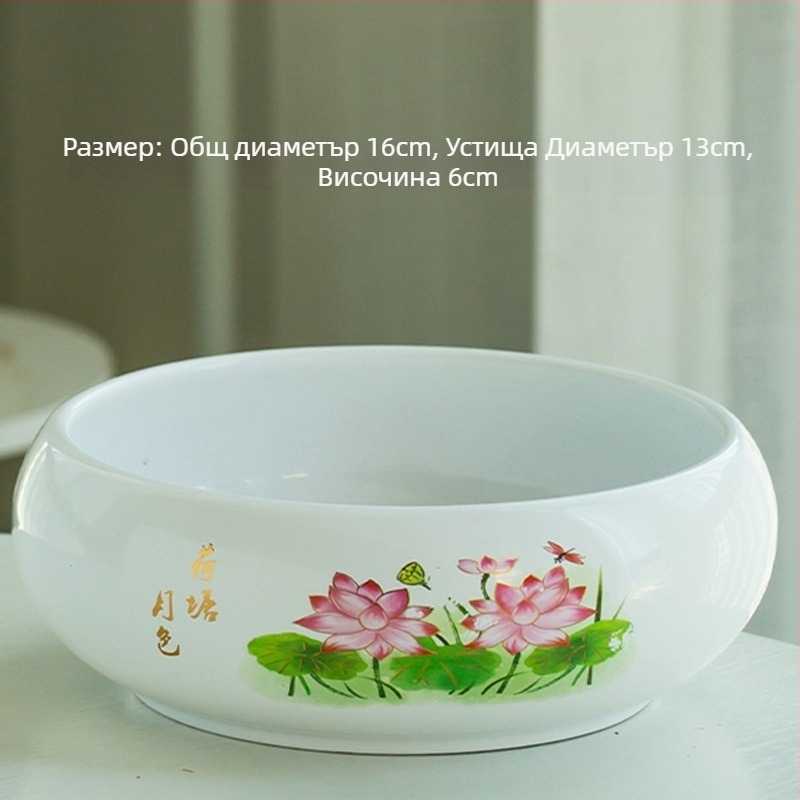 Керамичен цветарник за пода, прост стил, домашно градинарство