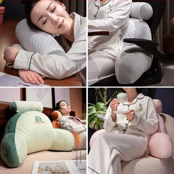 Карикатурна възглавничка за край на леглото за бременни, бродирана шарка, пълнител PP памук, стил малко свеж