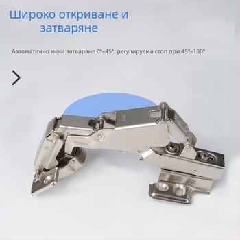 180° хидравличен шарнир за шкафове и гардероби — демпфиращ, студено валцована стомана