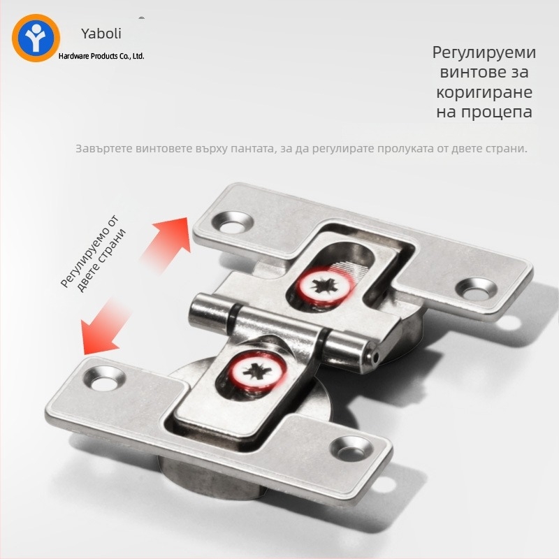 180° шарнир за сгъваеми врати от цинкова сплав за гардеробни шкафове