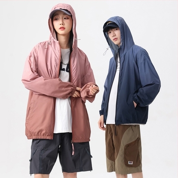 Яке с качулка UPF50+ UV защита, 100% полиестер, леко и дишащо