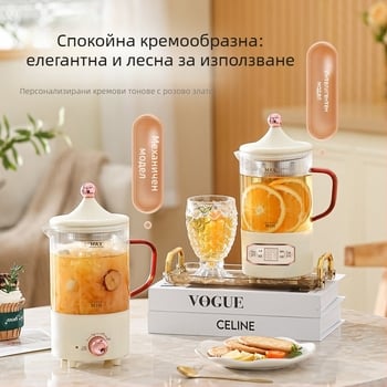 Health Pot многофункционална електрическа чаша за готвене и запарване на чай за малък офис, 800 ml, 300 W, 220 V, Автоматично изключване, Защита от прегряване