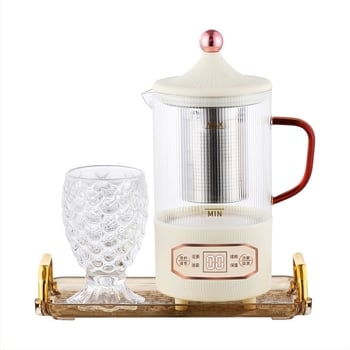 Health Pot многофункционална електрическа чаша за готвене и запарване на чай за малък офис, 800 ml, 300 W, 220 V, Автоматично изключване, Защита от прегряване