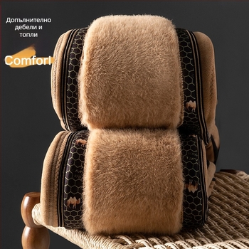 Мъжки термопанталони с екстра-дебела поларена подплата, висока талия, трислоен катионичен полиестер, кадифена подплата (запазват топлината през зимата)