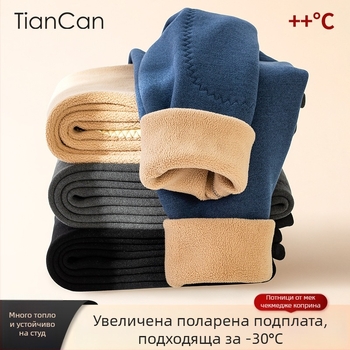 Термопанталони с флисово подплата, унисекс, зимен базов слой, полиестер 90–95%, руно вътрешна подплата, дебелина 201–250 g/m2