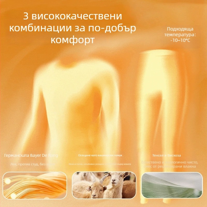 Мъжки термо клин Derong флийс, двустранен флийс, акрил 30–50%, 251–300 г/м2, дишащи, антистатични, антибактериални, запазват топлината