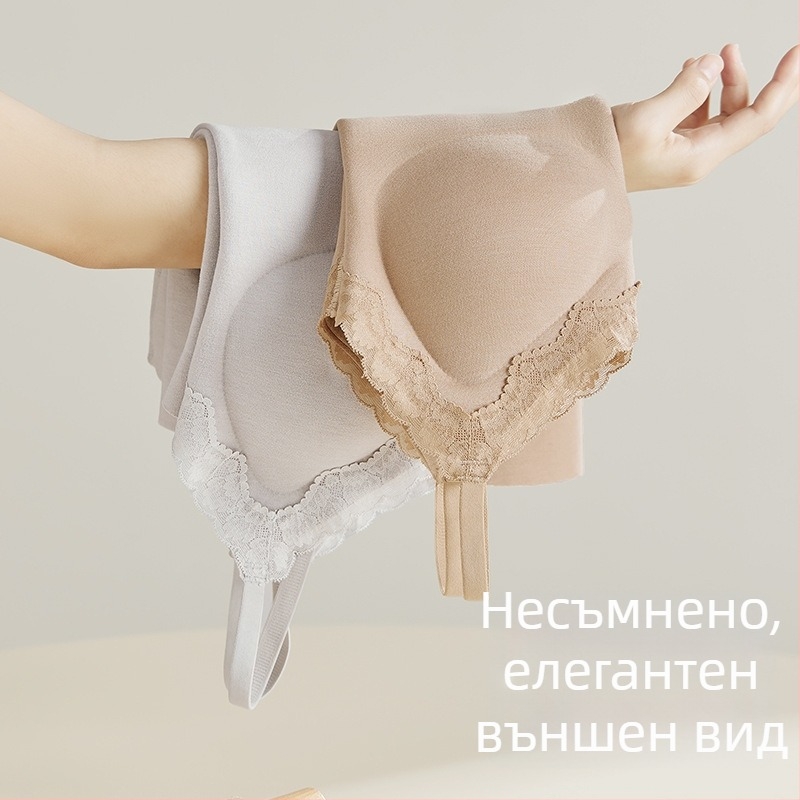 Женски термален жилет с интегрирана подплата за гърдите, V-образно деколте, еднослоен, акрилно влакно с 50–70% нейлон, 161–180 g/m²