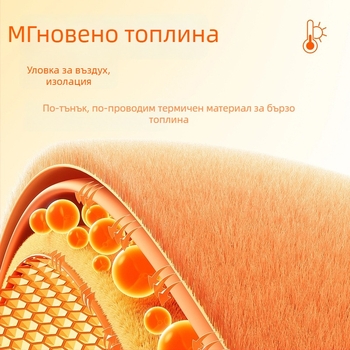 Термален безръкав жилет за мъже с двустранен велур, полиестер, дебел плат 251–300 г/м², пуловер дизайн