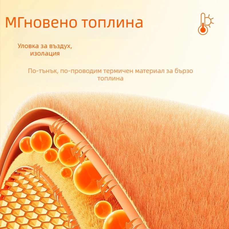 Термален безръкав жилет за мъже с двустранен велур, полиестер, дебел плат 251–300 г/м², пуловер дизайн